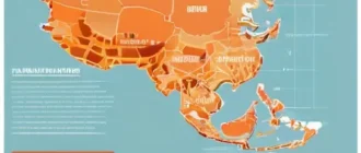Глобальная карта Востока с узлами поставок и индикаторами риска