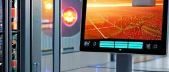 Российский индустриальный комплекс с ИИ технологиями включая робототехнику цифровой двойник и умные датчики