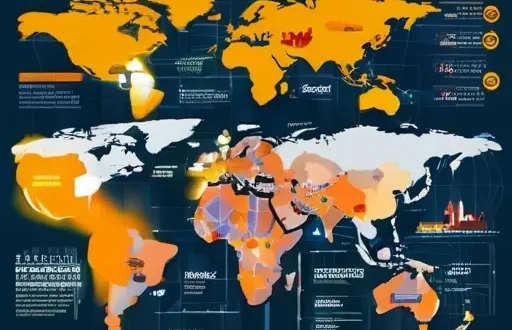 Иллюстративная карта геополитики цен на сырье и торговых маршрутов