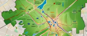 Карта Томской области с химическим кластером и агропромышленными резервами для инвестиций