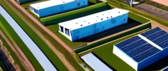 Строящаяся новая производственная площадка с роботизированными линиями и цифровой инфраструктурой